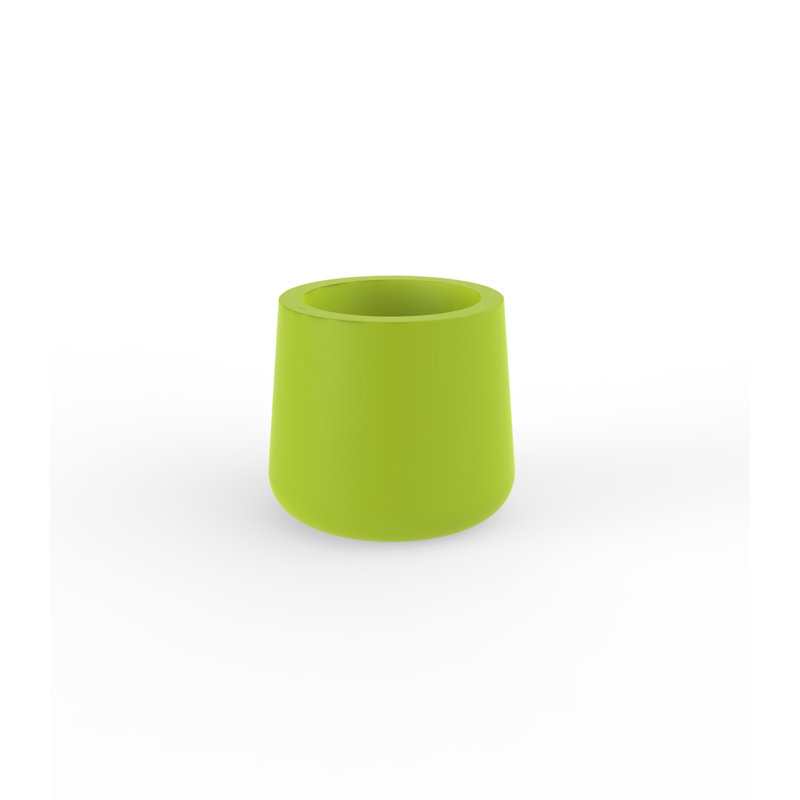 Ulm Plastic Pot Planter, White, 35.5" H x 29.25" W x 29.25" D