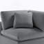 Canapé modulaire 2 pièces - Gris anthracite