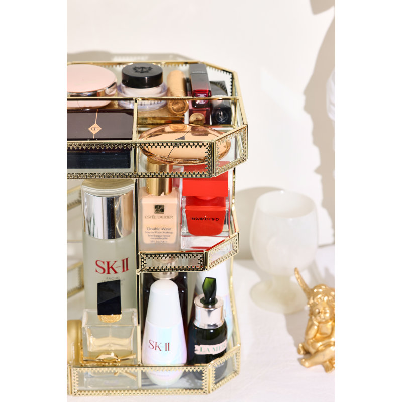 Organisateur de maquillage en verre Guridi