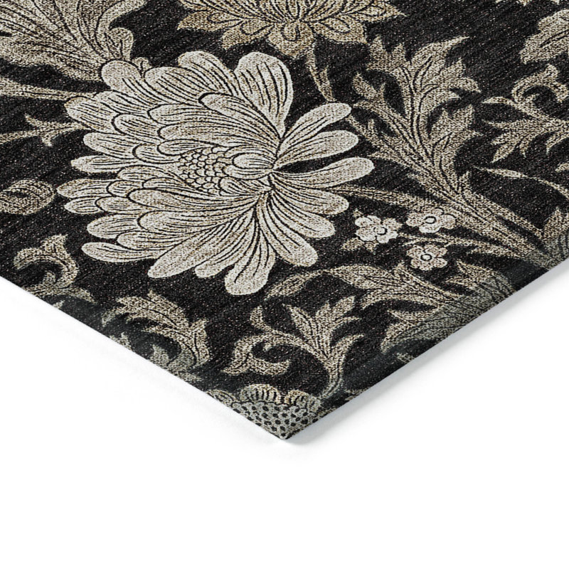 Floral Indoor / Outdoor Rug, Rectangle 8' x 10'