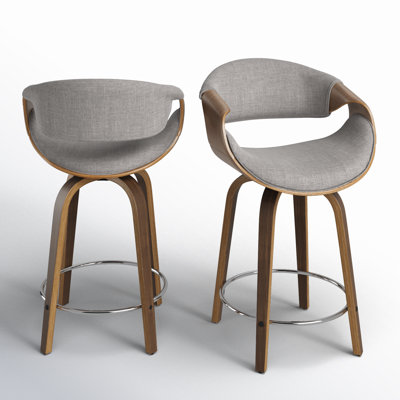Lariah Swivel Upholstered Counter Stool