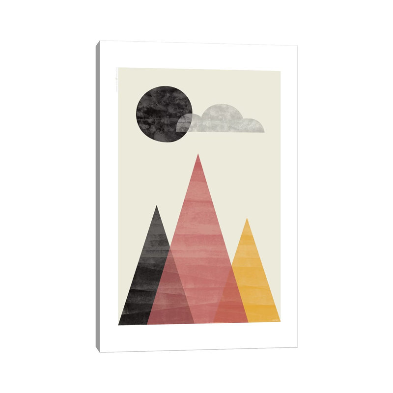 Mountains II by TomasDesign - Wrapped Canvas Painting, 20.32 cm H x 30.48 cm W