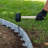 No-Dig Landscape Edging With Anchoring Spikes, 2.7 In Tall Decorative Stone-Look Garden Border, 15 Foot Kit