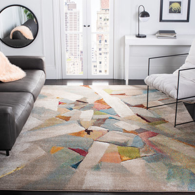 Tapis gris / beige Asumi