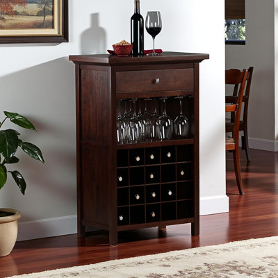 Buscher Wine Cabinet, Walnut by Lark Manor