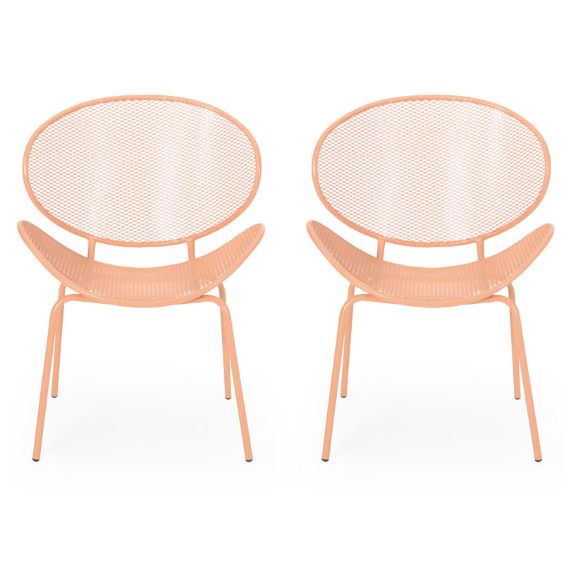 Chaises d'extérieur Andrighetti, Orange mat