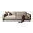 Mid century modern sofa,Genuine Leather sofa with Solid Wood,Loveseat couch-105275523-105275522