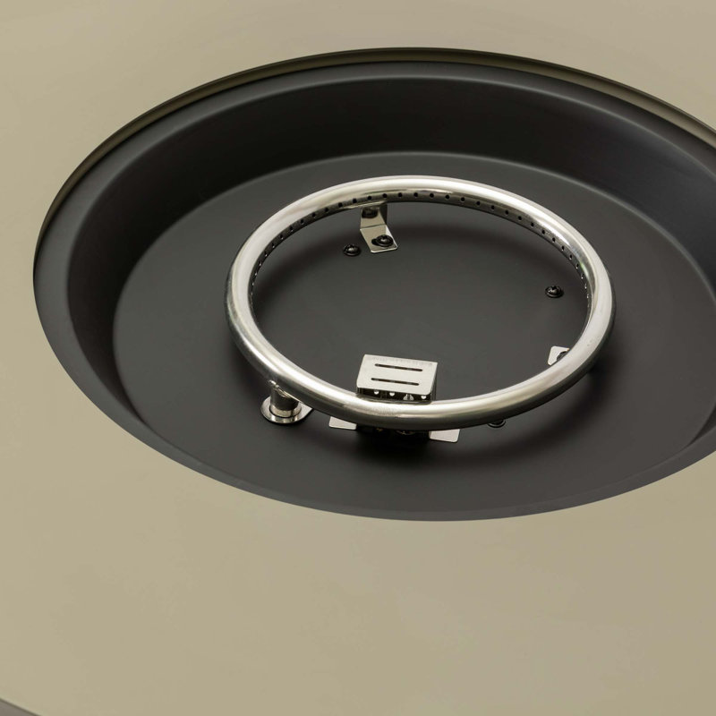Round Iron Fire Pit Table