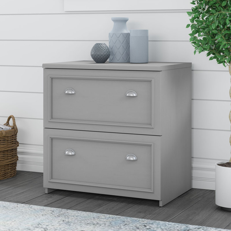 29.6'' Wide 2 -Drawer File Cabinet, Cape Cod Gray
