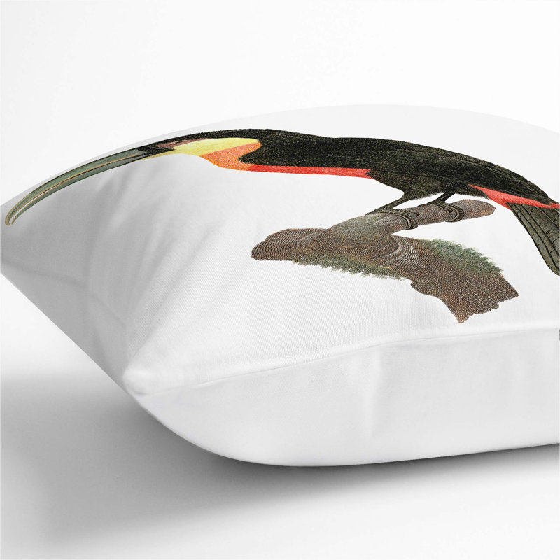 Square Throw Cushion, White, 55cm H x 55cm W x 20cm D