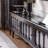 French retro solid wood TV cabinet