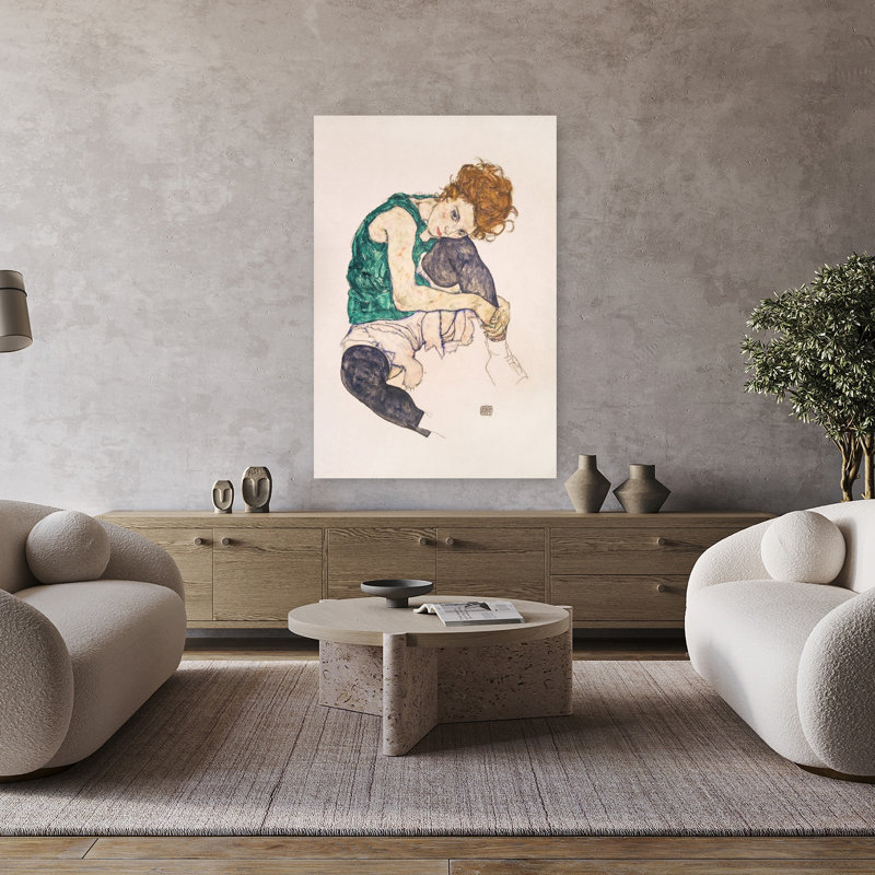 Art contemporain rétro expressionniste classique, H 48 po x l 32 po