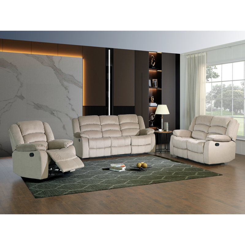 Revêtement beige avec cadre en bois franc séché au four et coins renforcés en mousse