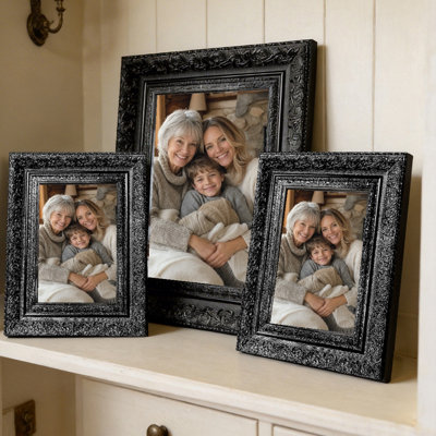 11" x 14" Black 3 PCS Home Accent Picture Frame for Shelf Decor