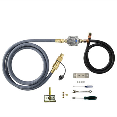 Prokan 13.77'' W x 10.62'' D Metal Natural Gas Conversion Kit