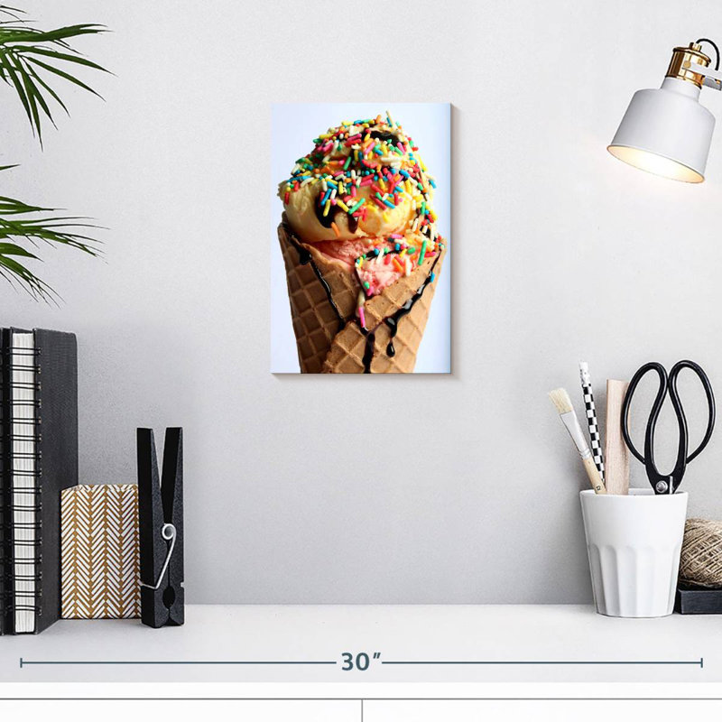 Yarlin Sprinkles On Ice Cream, 12" H x 8" W