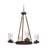 Elesa 4 - Light Wagon Wheel Chandelier