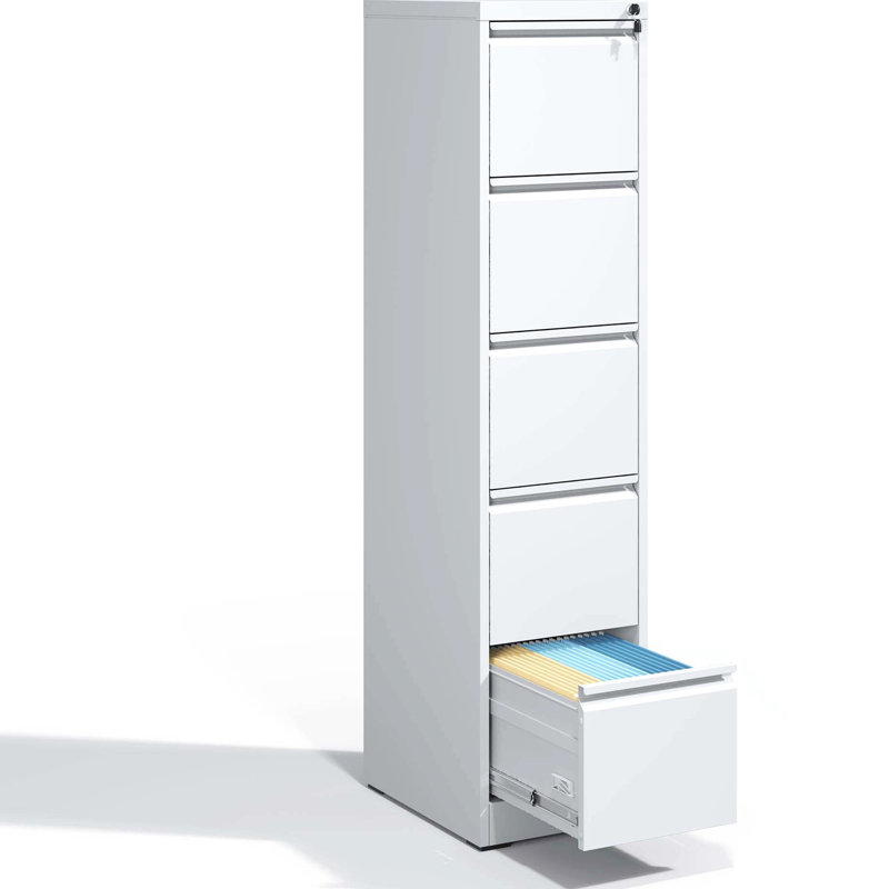 Classeur à 5 tiroirs en métal pour bureau / maison