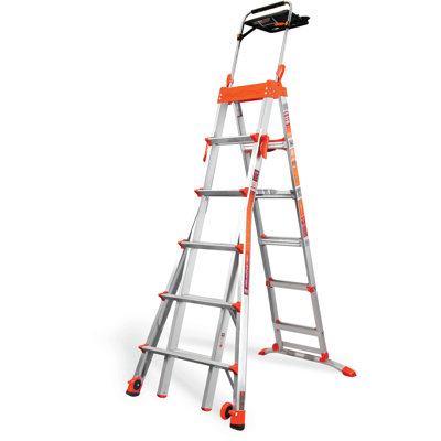 6 - Step Aluminum Lightweight Folding Step Ladder