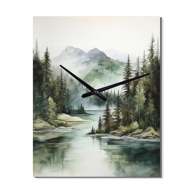 Citlally - Horloge murale Lake River, Grand