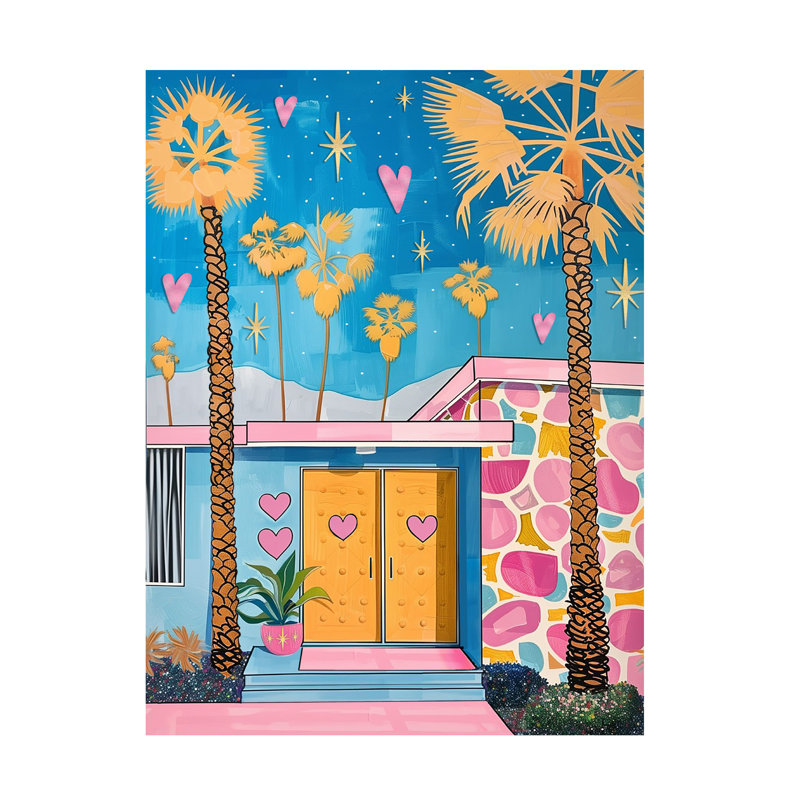 Impression sur toile par Jess Stempel Palm Springs 3, H 32 po x l 24 po