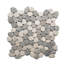 Carreau de mosaïque en marbre ovale gris et blanc CNK Tile