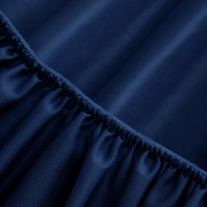 2 Pack Fitted Sheet Microfiber, Twin XL Fitted Sheet, Navy Blue