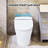 Smart Toilet Without Bidet - Heated Seat, Dual Flush, Foot Sensor, Night , Practical Flushing Seat Temp Adjustable, Dampened
