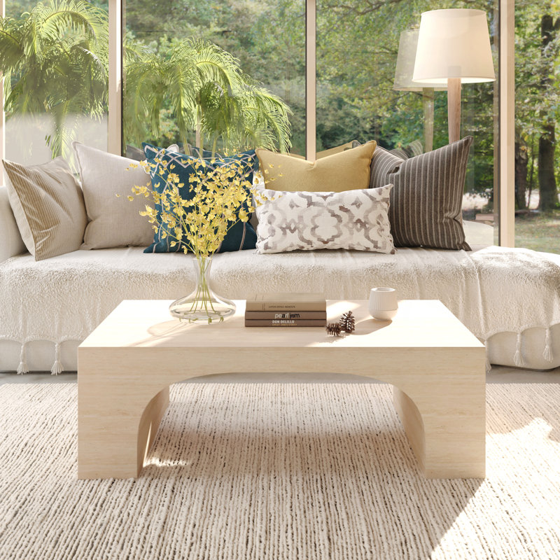 Travertine Stone Coffee Table