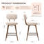 Swivel Upholstered Faux Leather Bar Stool-153194071