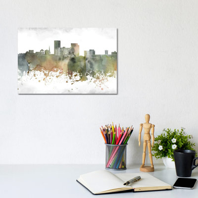 Lexington Skyline 1 Piece Wrapped Canvas Painting