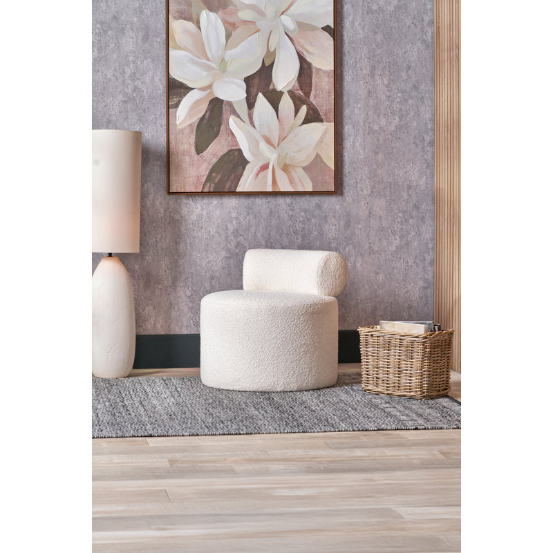 Upholstered Side Chair, White
