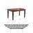 American country-style all-solid wood rectangular dining table