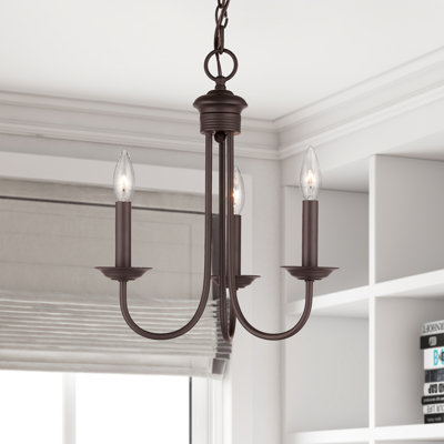 Lustre 3 lumières de style bougie Arunvir