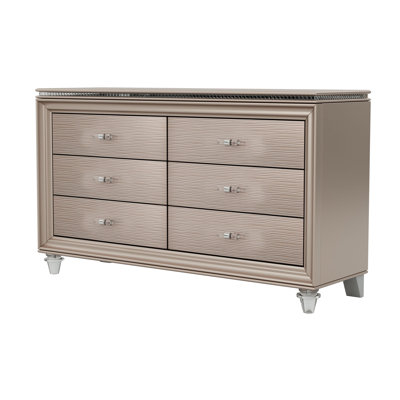 Commode à 6 tiroirs l 54,1 po