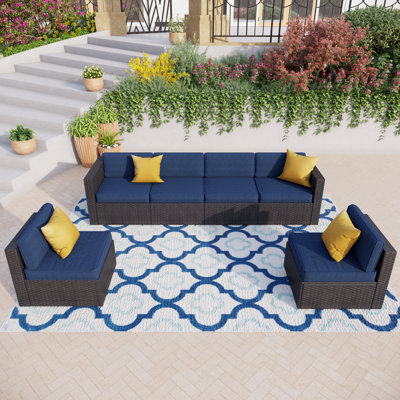 Canapé modulaire avec coussins Mcgahan