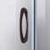 38'' W x 38'' D x 78'' H Semi-Frameless Round Shower Enclosure