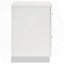 Table de chevet blanche 2 tiroirs ultrabrillante