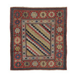 Antique One-of-a-Kind 3'8" x 4'2" Hand Knotted Area Rug