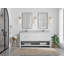 Meuble-lavabo double 72 po avec plateau Catalina