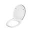 Toilet Seat PAPURI Soft Close Duroplast White-2007208979