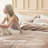  Bedsure 100% Cotton Duvet Cover King Size with Fitted Sheet - Waffle Weave Bedding Set （Set of 4）-120677489-120539053