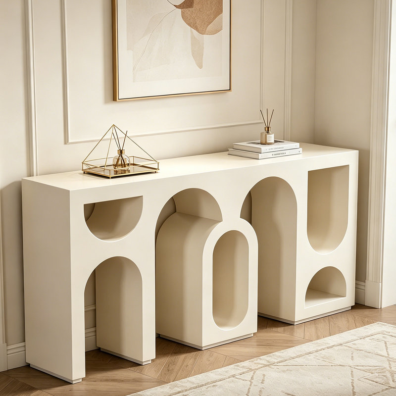 Colm, H 31,5 po x l 70,9 po x P 15,7 po, Beige