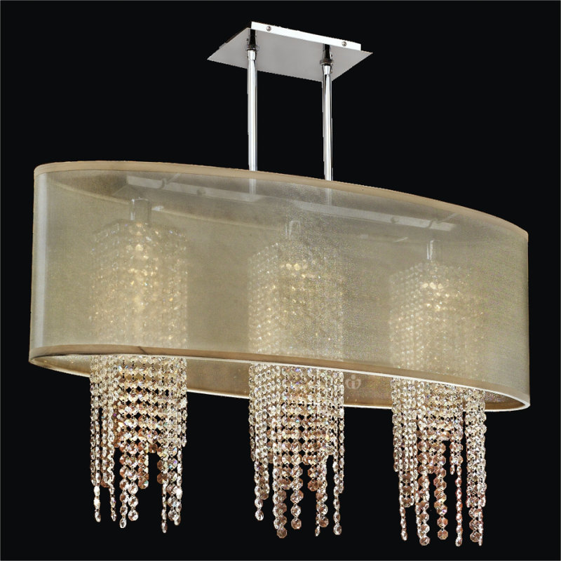 Kenlee 3 - Light Kitchen Island Pendant, Taupe
