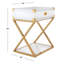 Table de bout avec rangement Aisa