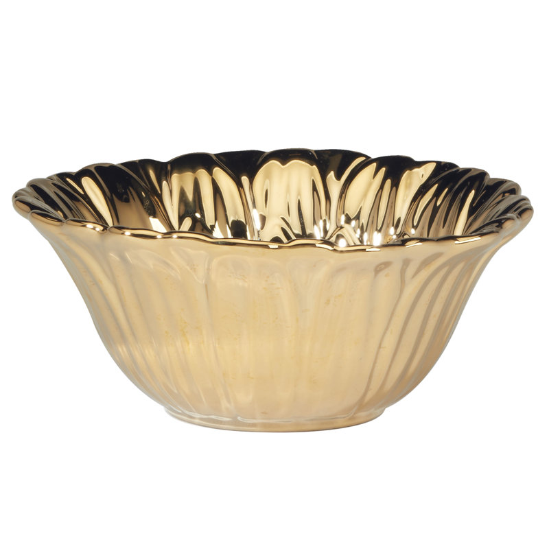 Golden Sunflowers - Ensemble de 3 bols à crème glacée au tournesol de 6,25 po x 2,5 po 16 oz