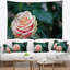 Tapisserie de fleurs à clôturer floral rouge et orange rose-28488498