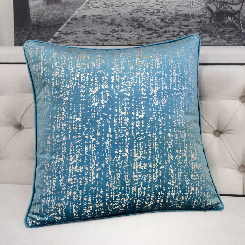  Housse de coussin carré et insert, Beige, 20 po x 20 po, Polyester