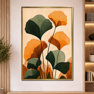 Feuilles de ginkgo d'automne II - Impression sur toile botanique