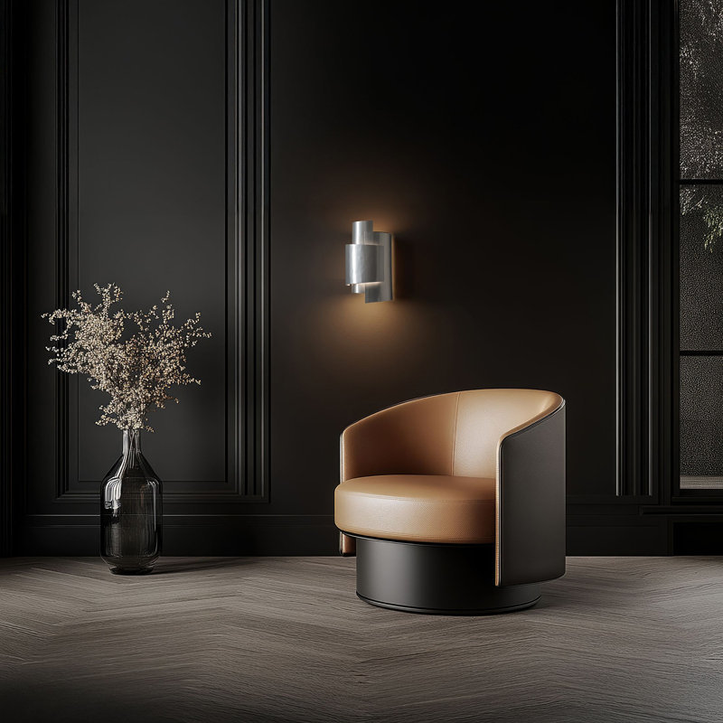 Zen Sconce - Soft Gold, Dark Smoke
